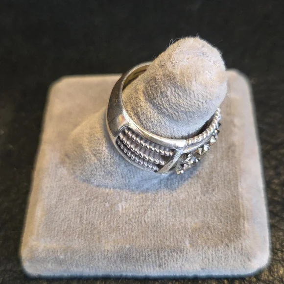 Brighton Retired Marcasite Ring Size 7.5 - Picture 5 of 8
